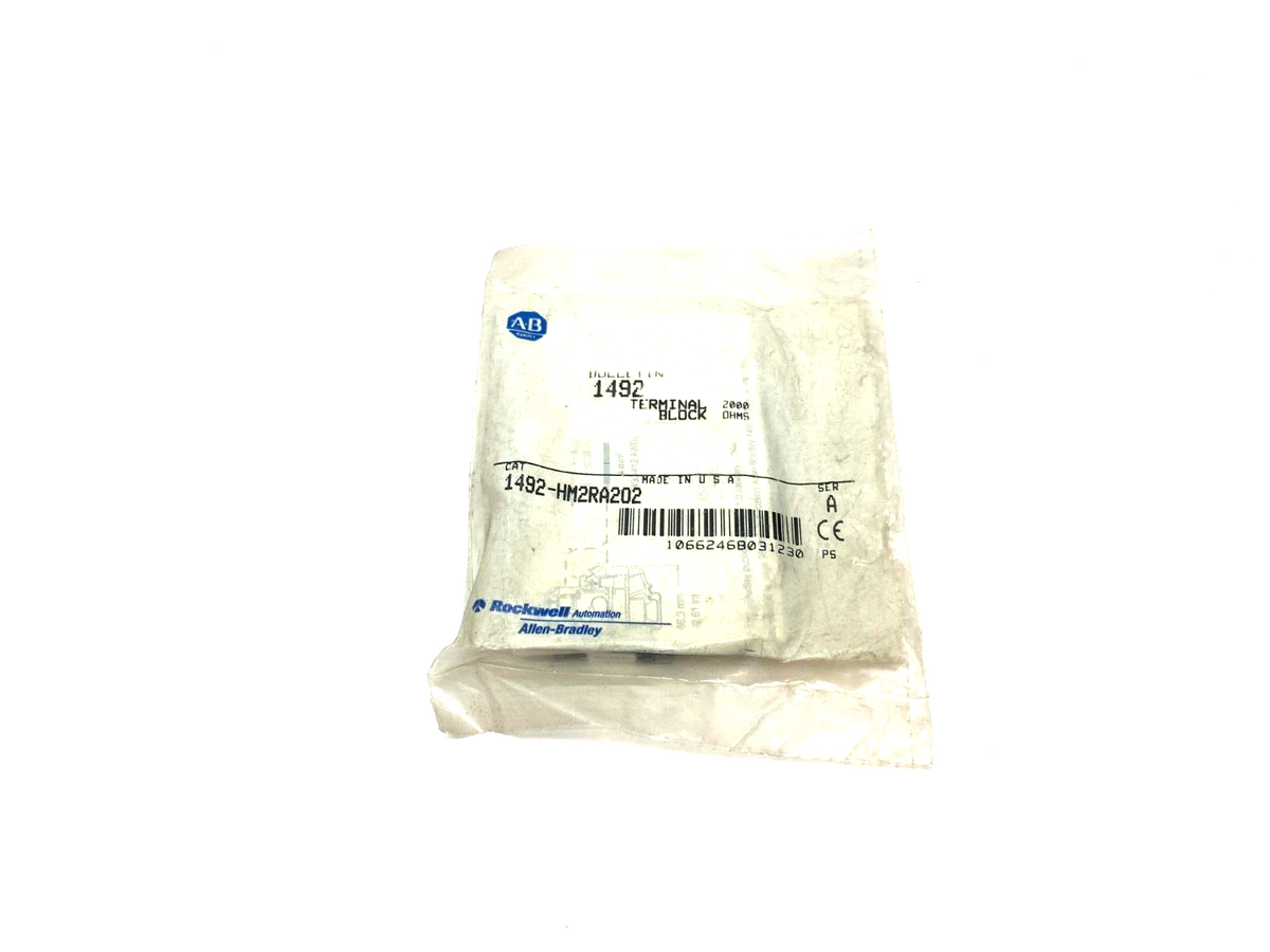1492-HM2RA202 | Allen Bradley Ser. A Double Circuit Resistor Terminal Block, BLACK - New Other - Maverick Industrial Sales