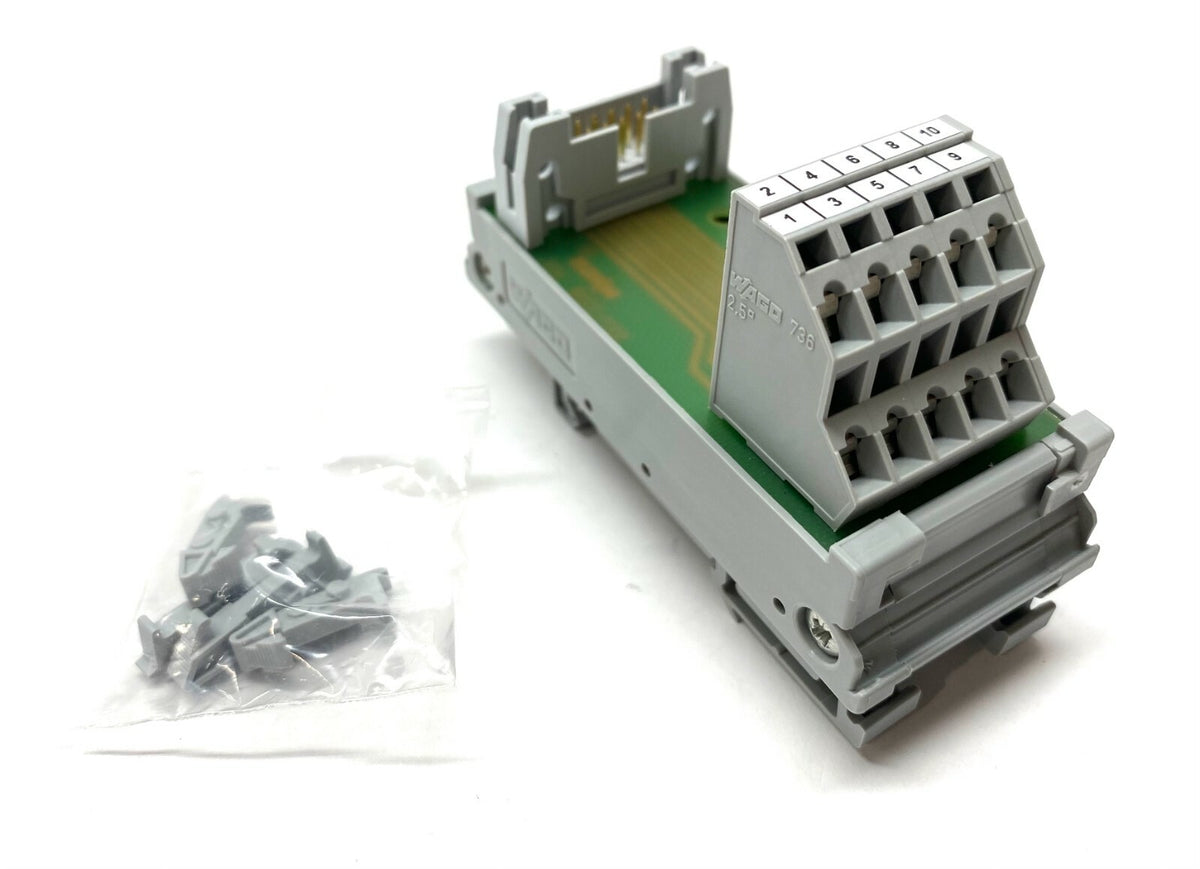 289-611 | WAGO Interface Module 10-Pole Triple-Deck PCB Terminal Blocks - New - Maverick Industrial Sales