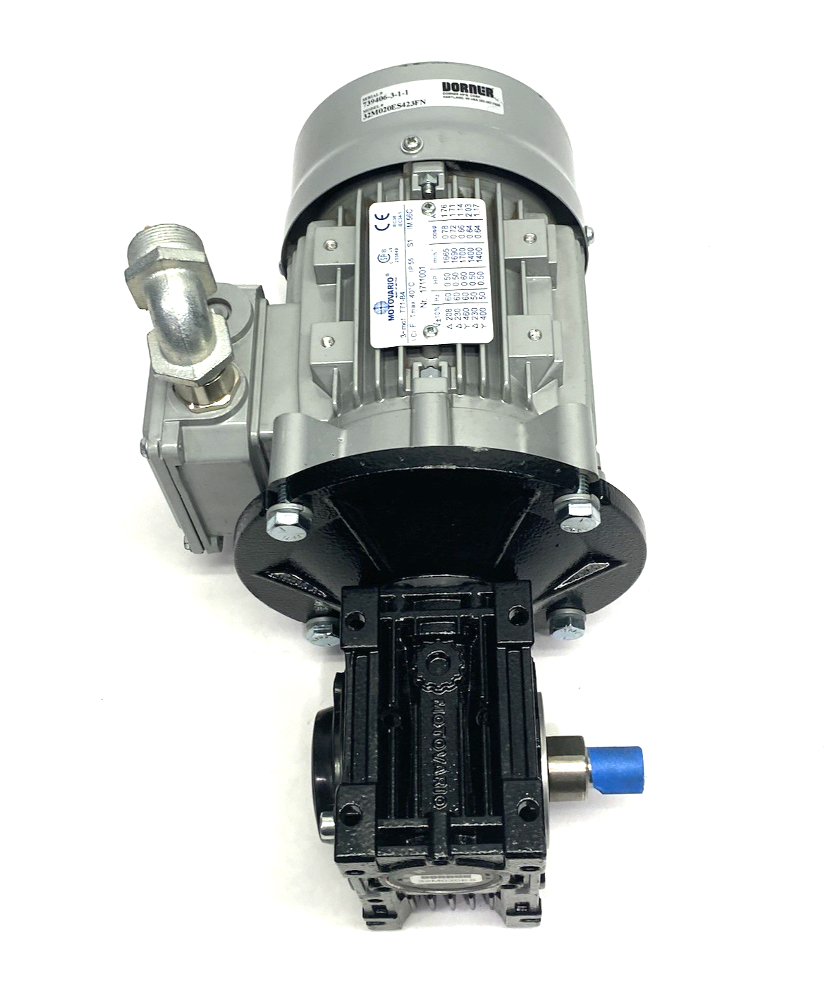 32M020ES423FN | Dorner Right Angle Gearmotor T71-B4 Motor, 32M020ES Reducer- Used - Maverick Industrial Sales