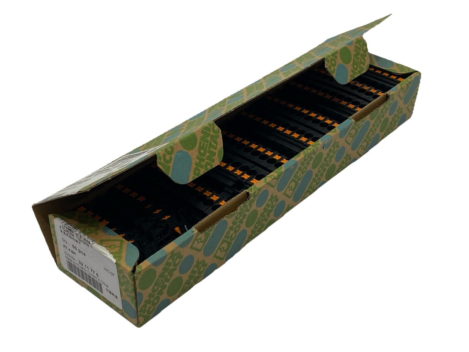 Phoenix Contact PT 4 BK Feed-Through Terminal Blocks Black 3211776 LOT OF 47 - New – Open box - Maverick Industrial Sales