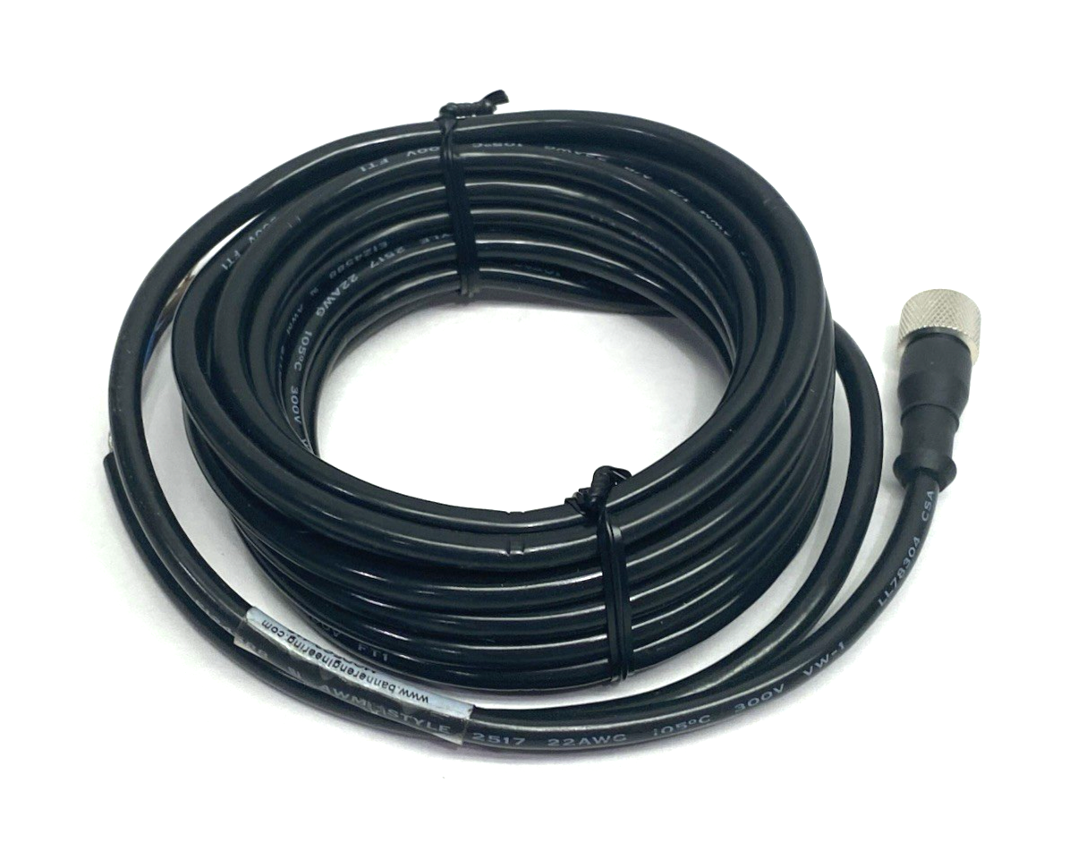 Banner Engineering MQDEC2-415 Single Ended Connection Cordset M12 Female, 73662 - Maverick Industrial Sales