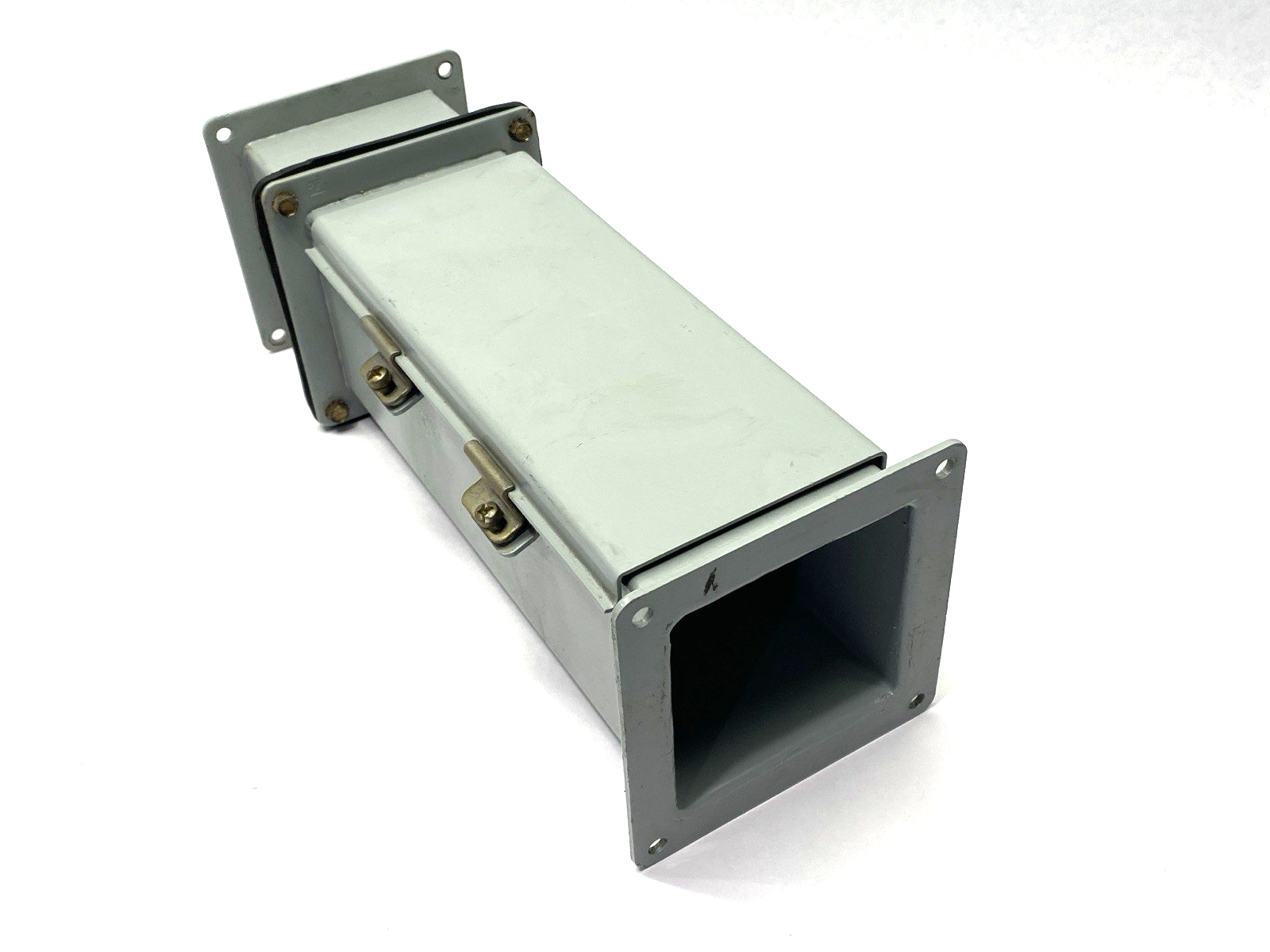 Hoffman F44W12 Straight Section Feed-Through 4x4x12" w/ F44WN3 Nipple Wireway - Maverick Industrial Sales