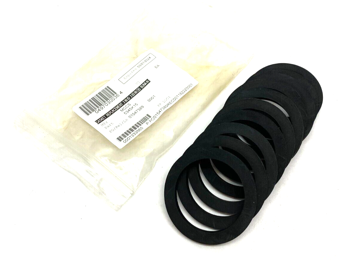 5345K15 Oil-Resistant Buna-N Gasket for Hose Couplings 2" ID 2.63" OD PKG OF 10 - New – Open box - Maverick Industrial Sales