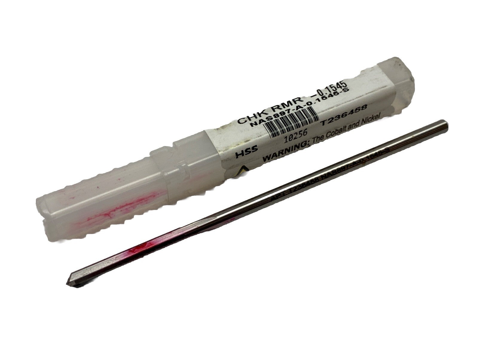 NAS897-A-0.1545-S | Alvord-Polk Straight Flute HSS Chucking Reamer 0.1545" Dia - New - Maverick Industrial Sales