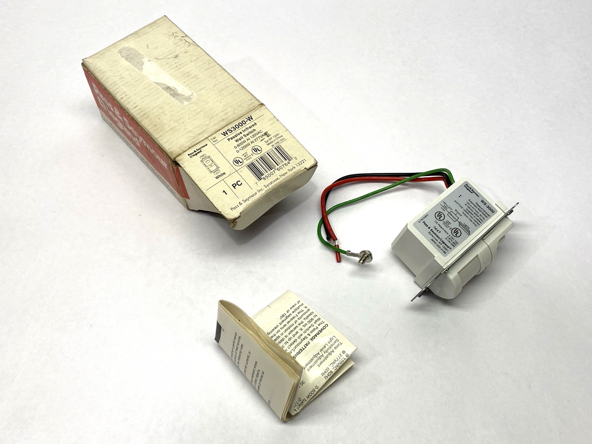 Legrand WS3000-W Passive Infrared Wall Switch - Maverick Industrial Sales