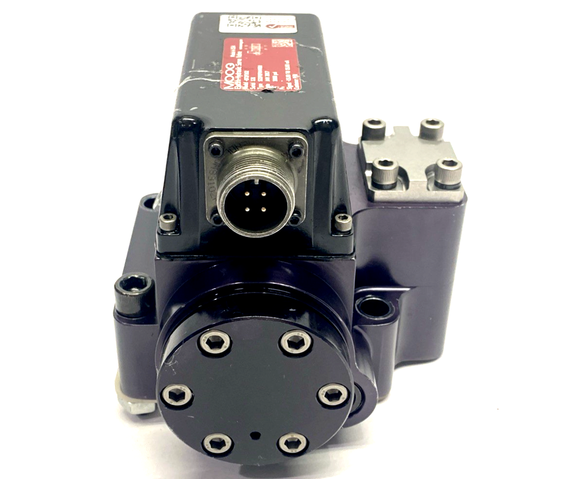 072F162 | Moog Servo Valve 3000 psi S22FOFM4VBH, HV-SV-60GPM-1IPT - For parts or not working - Maverick Industrial Sales