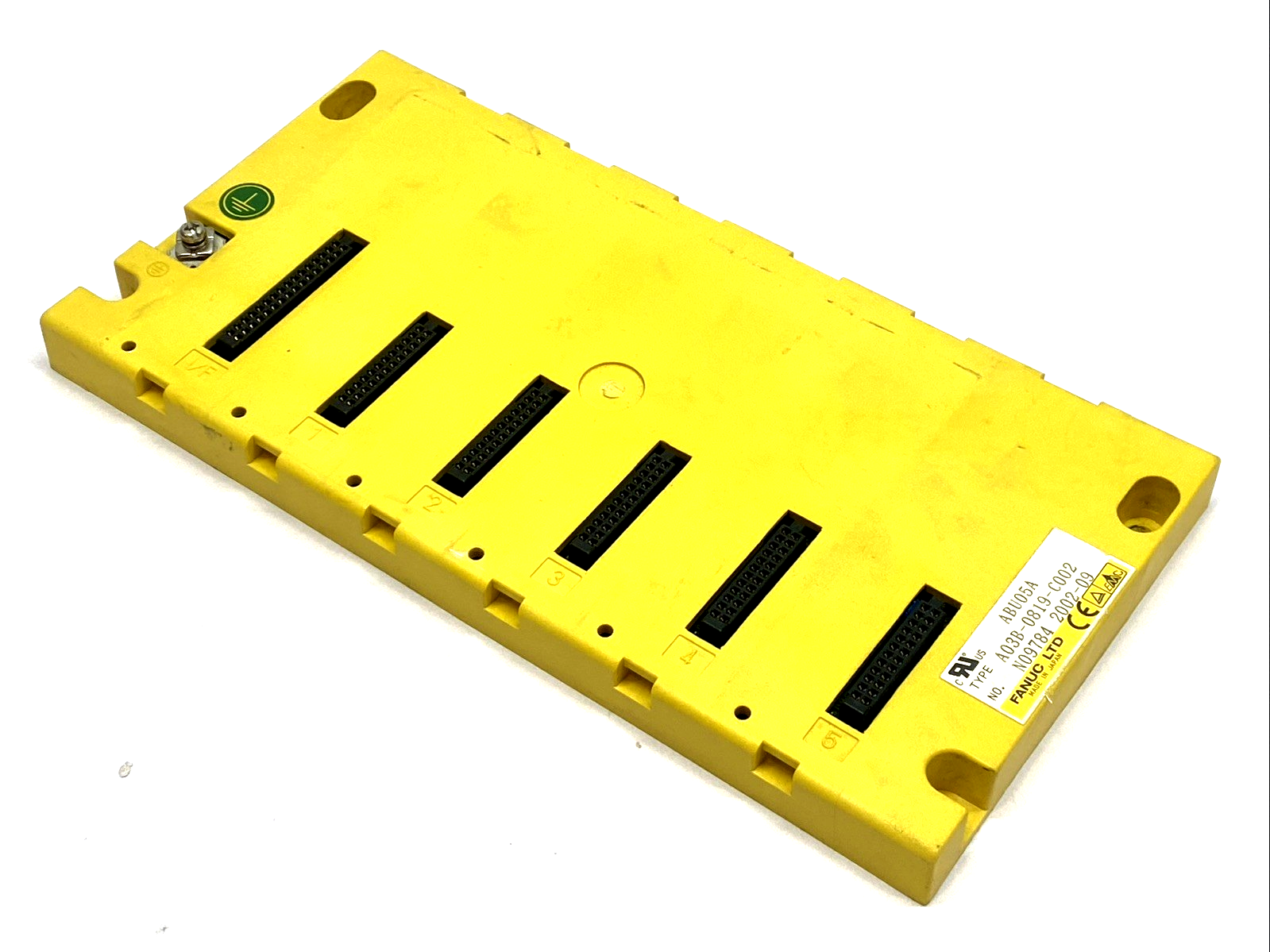 ABU05A | FANUC 5-Slot Horizontal I/O Base Unit Model A CNC Rack A03B-0819-C002 - Used - Maverick Industrial Sales