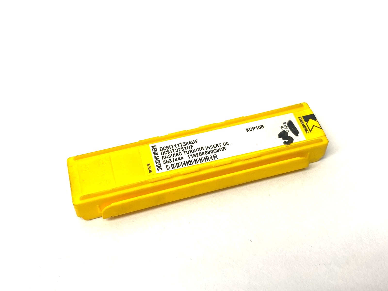 Kennametal 5537444 Screw-On Insert DCMT-UF DCMT11T304UF PKG OF 3 - Maverick Industrial Sales