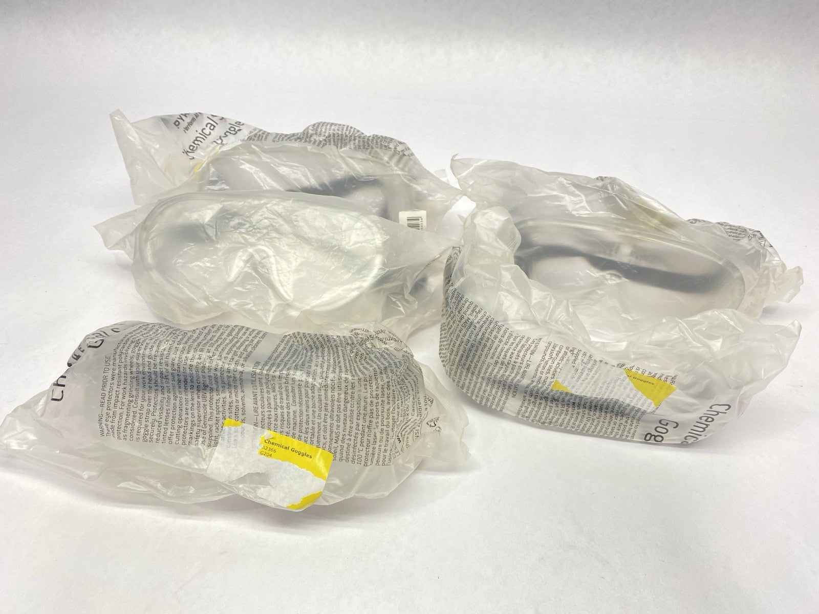 G204 | Pyramex Chemical Splash Goggle Clear LOT OF 5- New - Maverick Industrial Sales