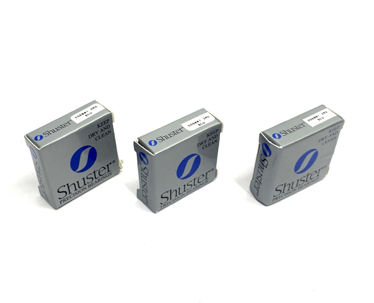 Shuster SS6001-2RS 5CU Radial Ball Bearing 12mm I.D. 28mm O.D. LOT OF 3 - Maverick Industrial Sales