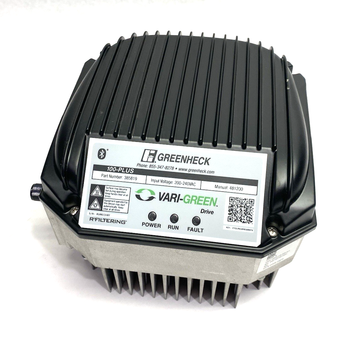 VGD-100PLUS-200-8-F | Greenheck Vari-Green Drive, Franklin, VFD 100Plus 385819 - Used - Maverick Industrial Sales