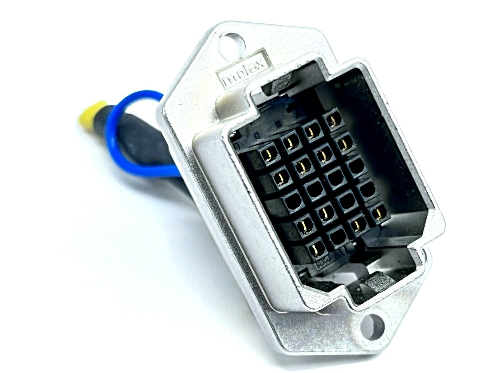 Molex 56377 CRC Shielded Rectangular I/O Receptacle Shell w/ 51238 Connector - Used - Maverick Industrial Sales