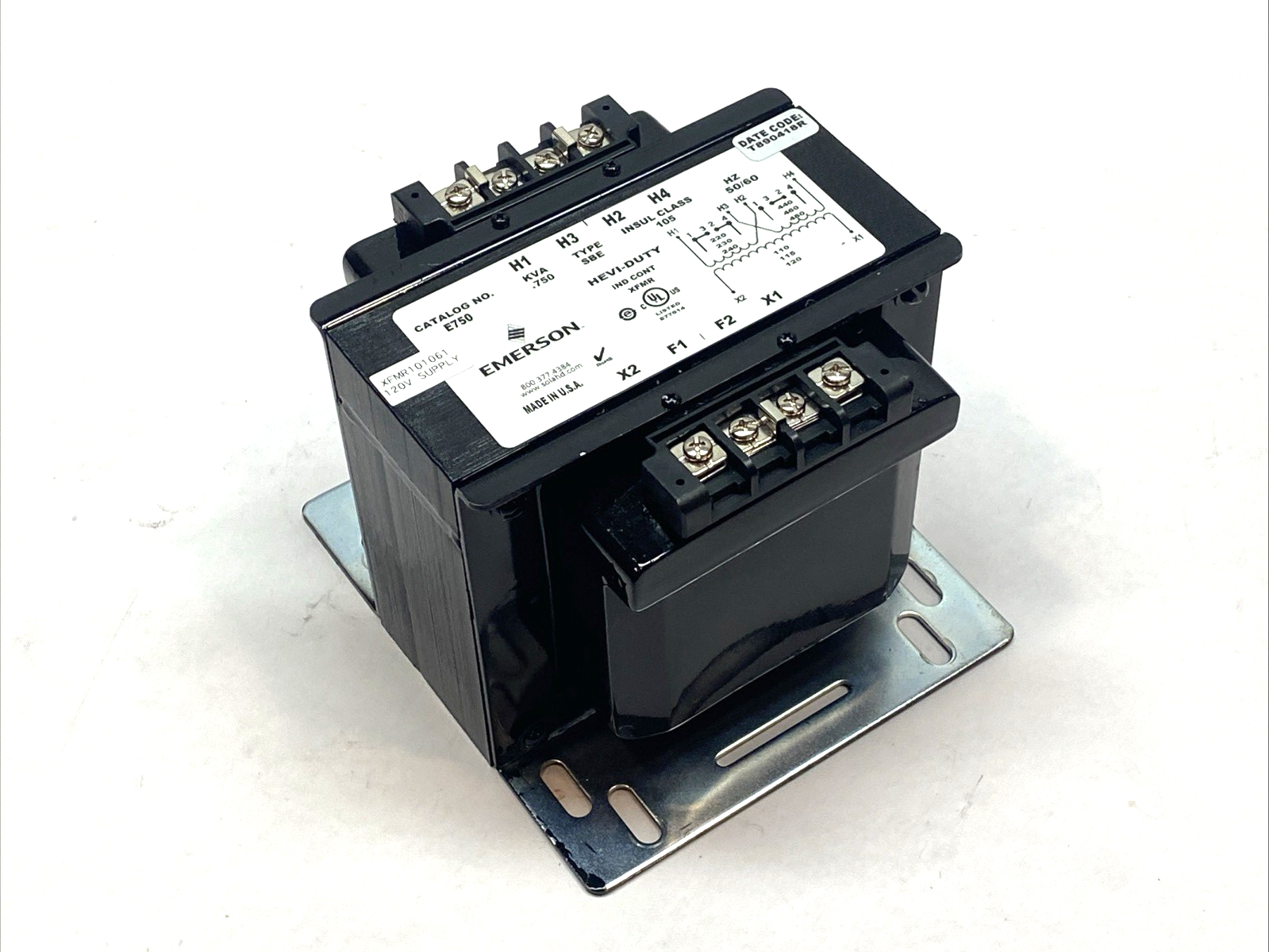 Emerson E750 Control Transformer .750 KVA 50/60 Hz - Maverick Industrial Sales