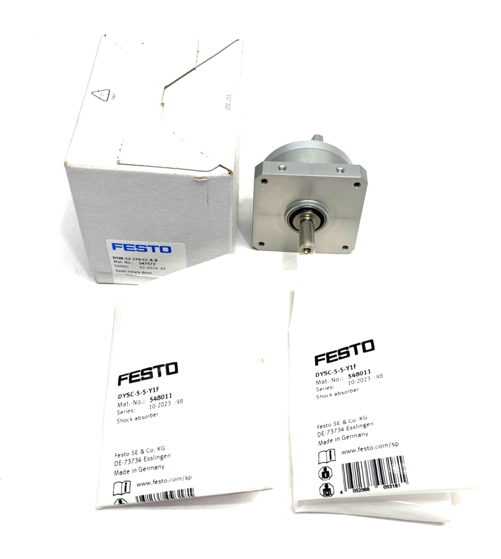 Festo DSM-12-270-CC-A-B Semi-Rotary Drive Actuator, Dbl-Acting, 547572 - Maverick Industrial Sales