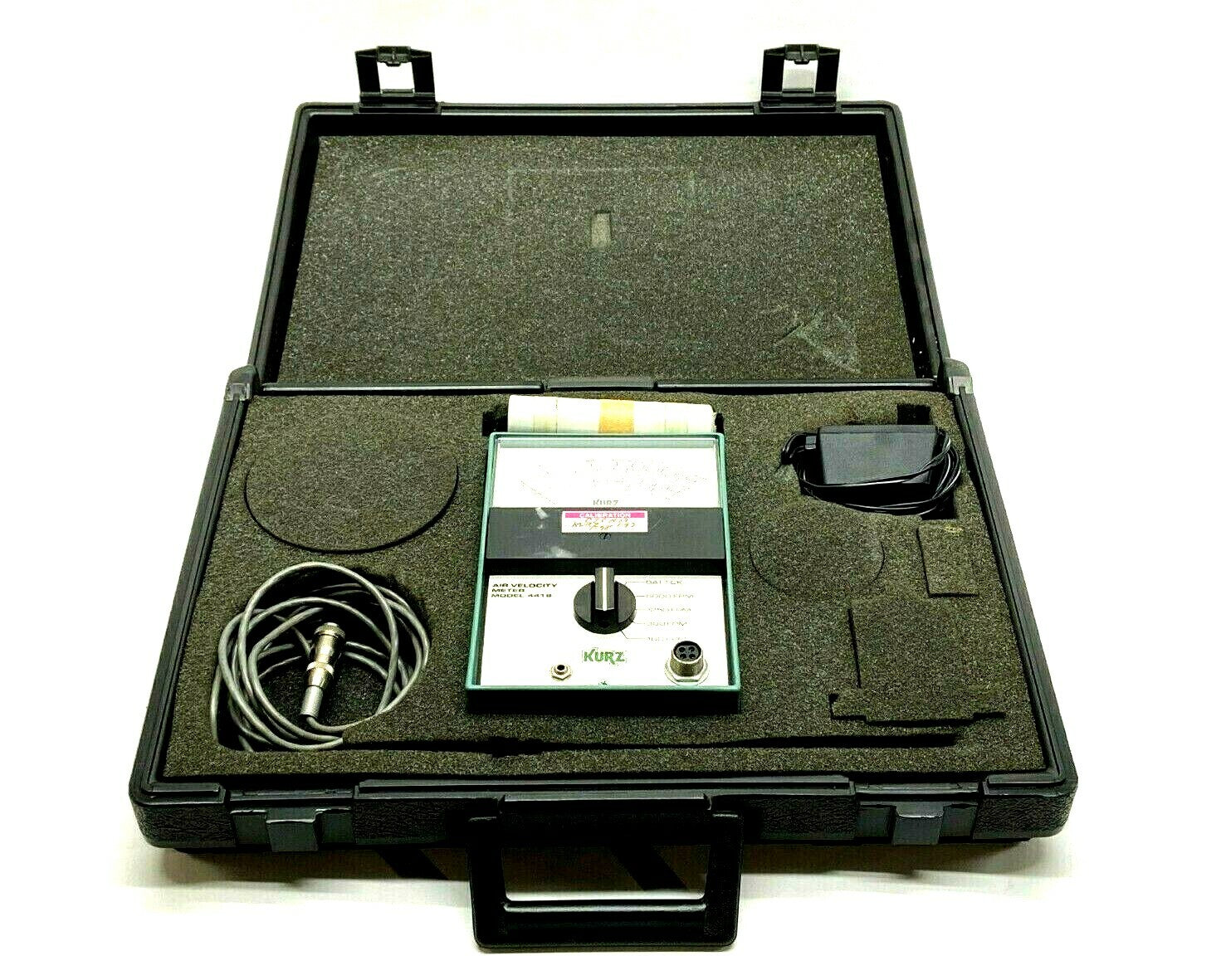 Kurz 441S Air Velocity Meter 6000 FPM Max 115VAC - For parts or not working - Maverick Industrial Sales