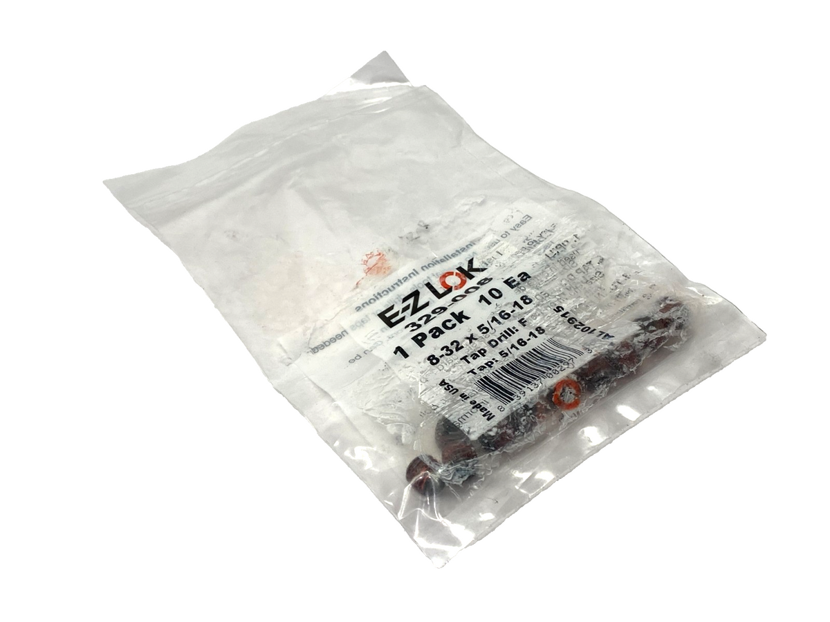 E-Z Lok 329-008 Threaded Insert for Metal, Thin Wall 8-32 x 5/16"-18 PKG OF 10 - Maverick Industrial Sales