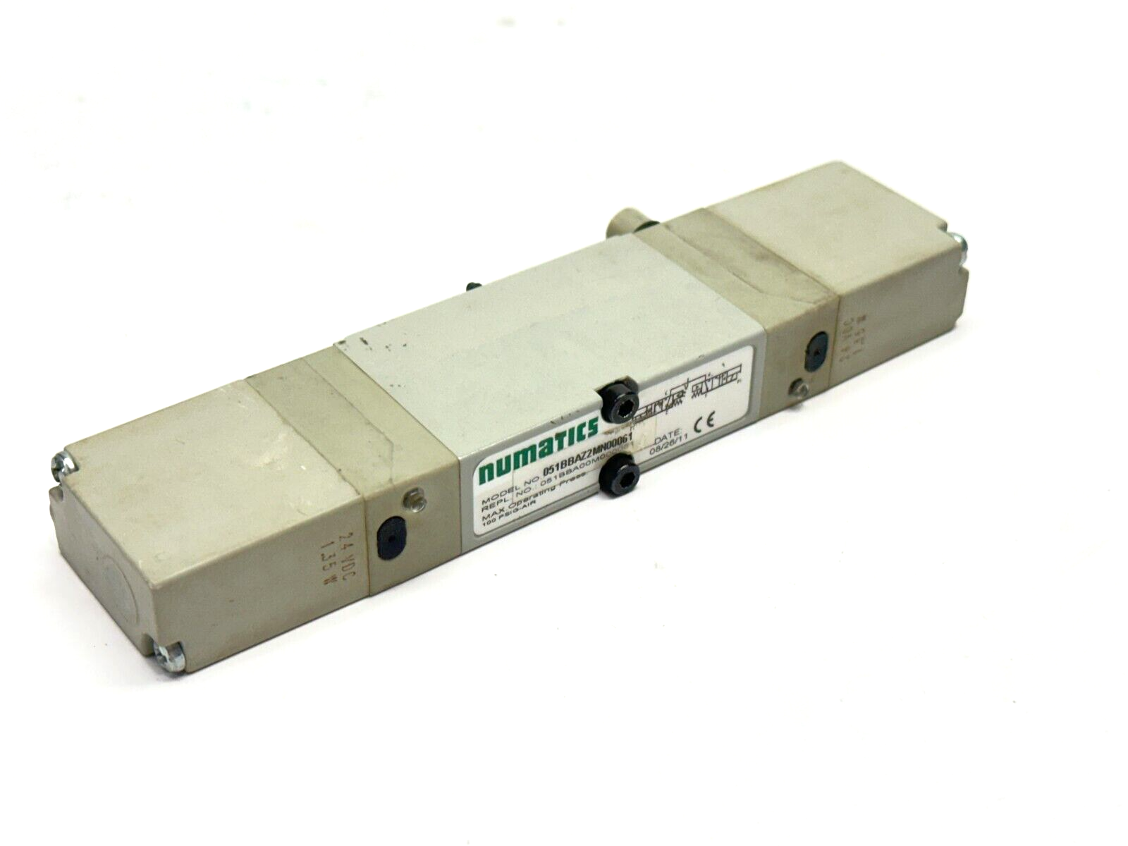 Numatics 051BBAZ2MN00061 MK 5 Series Solenoid Valve 4-Way 24VDC 1.35W - Used - Maverick Industrial Sales