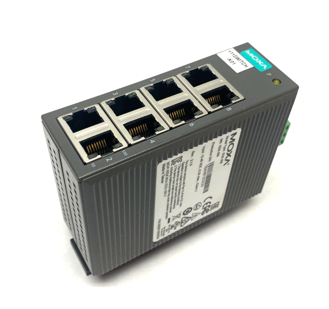 EDS-208 | Moxa 8-Port Entry-level Unmanaged Ethernet Switch - Used - Maverick Industrial Sales