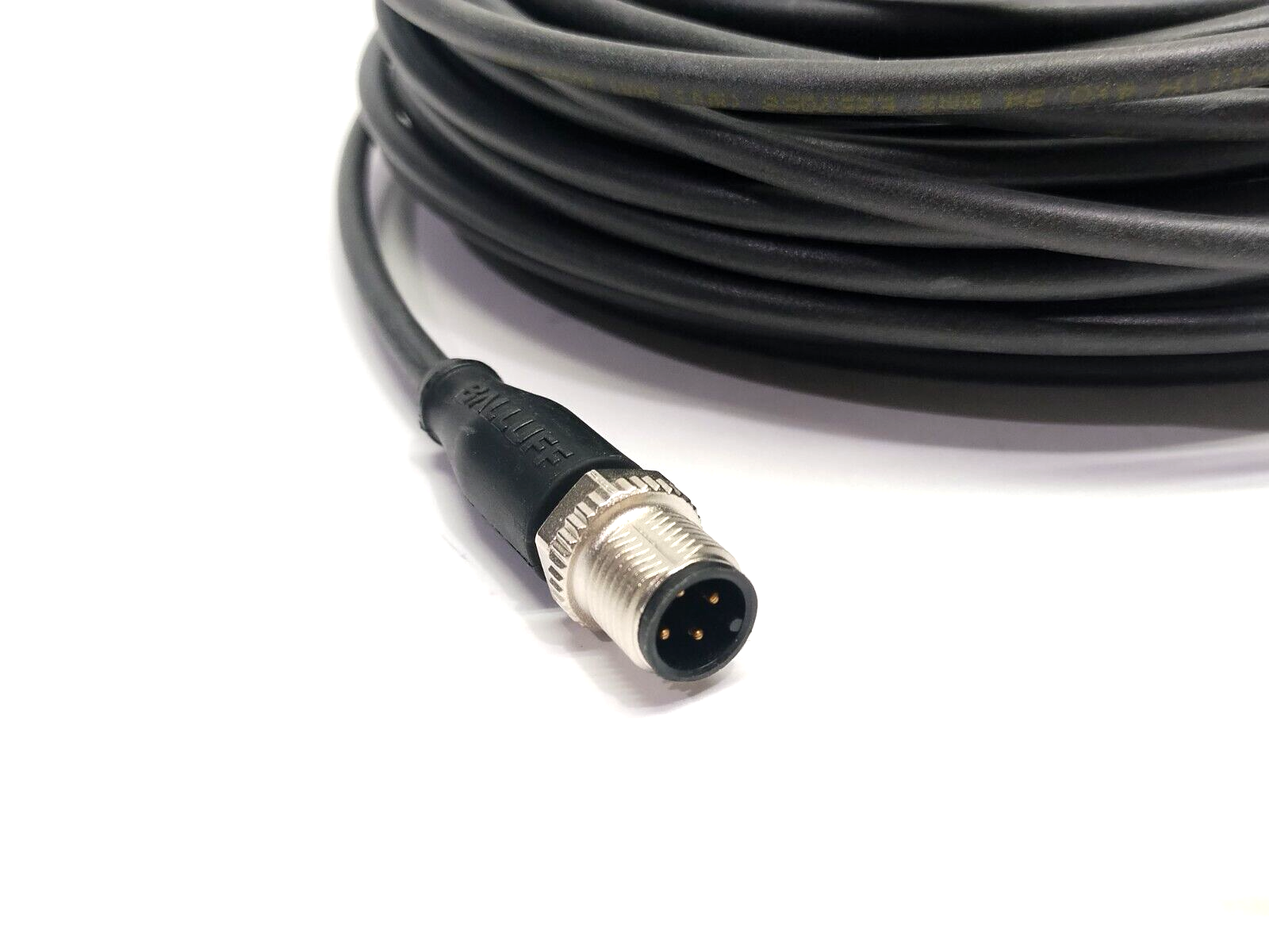Balluff BCC0E9W Double Ended Cordset M12 20m BCC M415-M414-3A-304-PX0434-200 - New – Open box - Maverick Industrial Sales