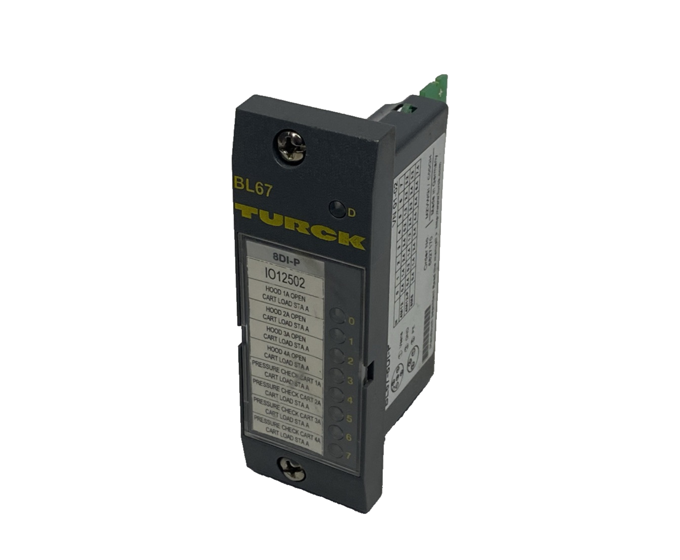 Turck BL67-8DI-P I/O Electronic Module, 8 Digital Inputs, PNP 6827170 - Used - Maverick Industrial Sales