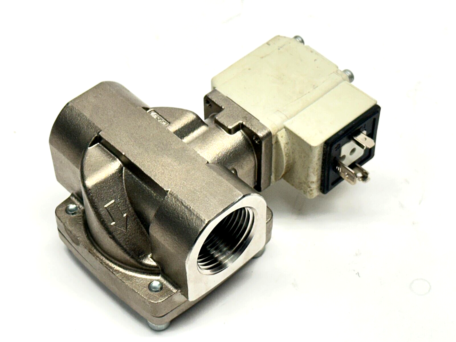 SMC VXD252MZ2AG 2-Way Media Solenoid Valve 2A 24VDC - For parts or not working - Maverick Industrial Sales