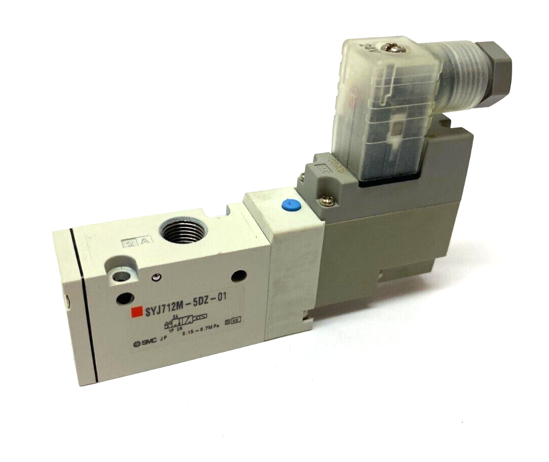 SMC SYJ712M-5DZ-01 Solenoid Valve 3-Port 0.15~0.7MPa - New – Open box - Maverick Industrial Sales