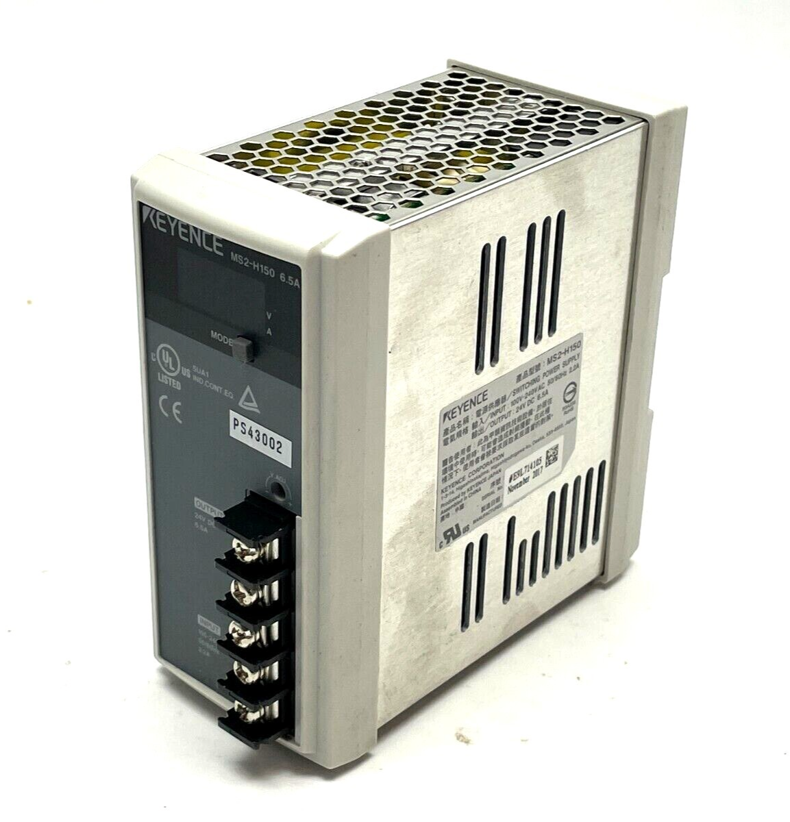 Keyence MS2-H150 Compact Switching Power Supply, Output Current 6.5A 150W - Maverick Industrial Sales
