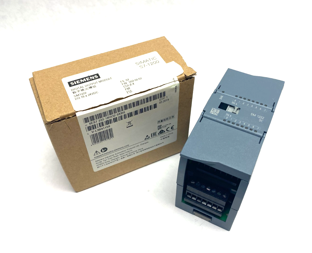 Siemens 6ES7 222-1BH32-0XB0 SIMATIC S7-1200 Digital Output Module DQ 16x24VDC - Maverick Industrial Sales