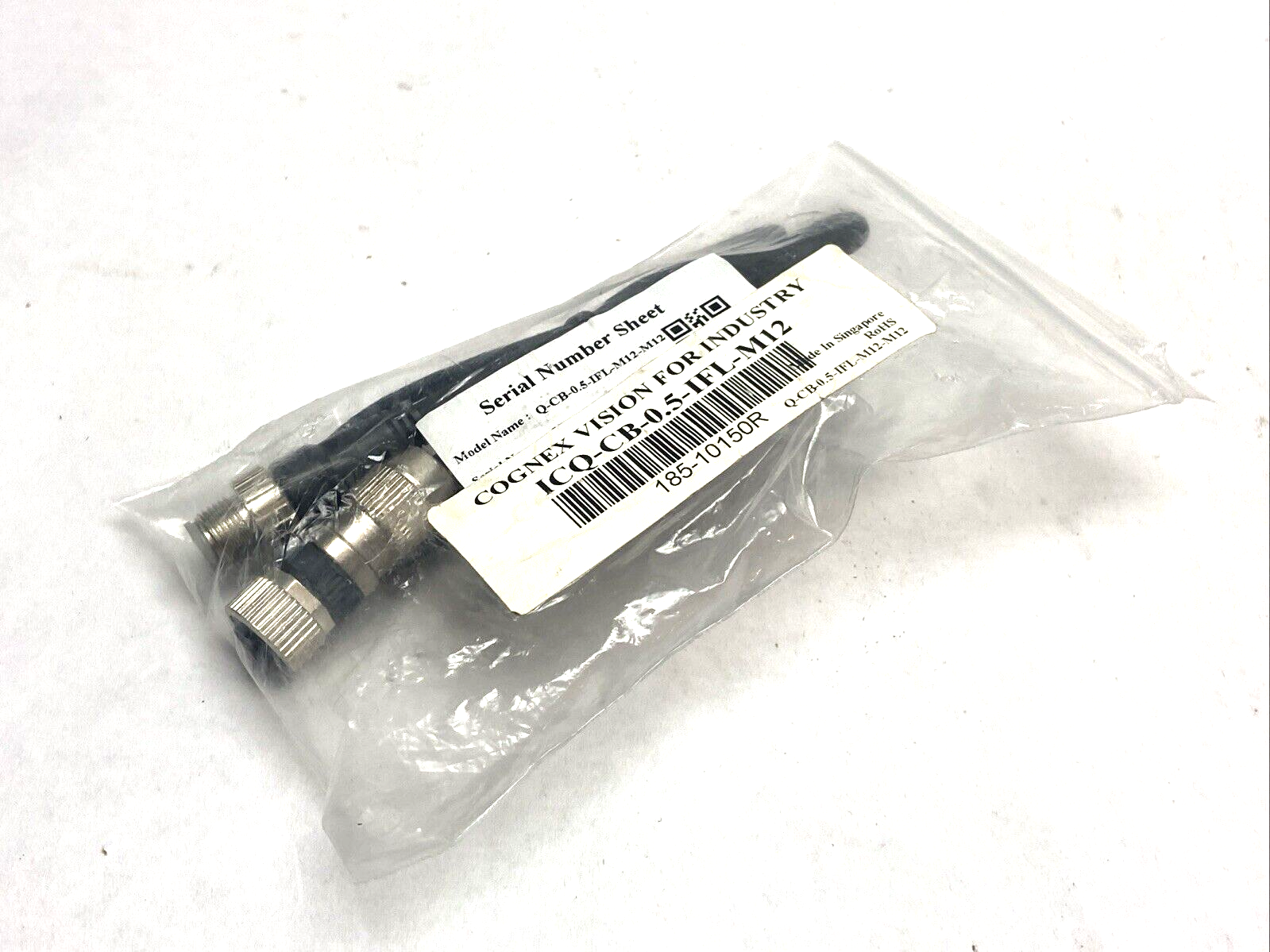 ICQ-CB-0.5-IFL-M12 | Cognex Connection Cable - New - Maverick Industrial Sales