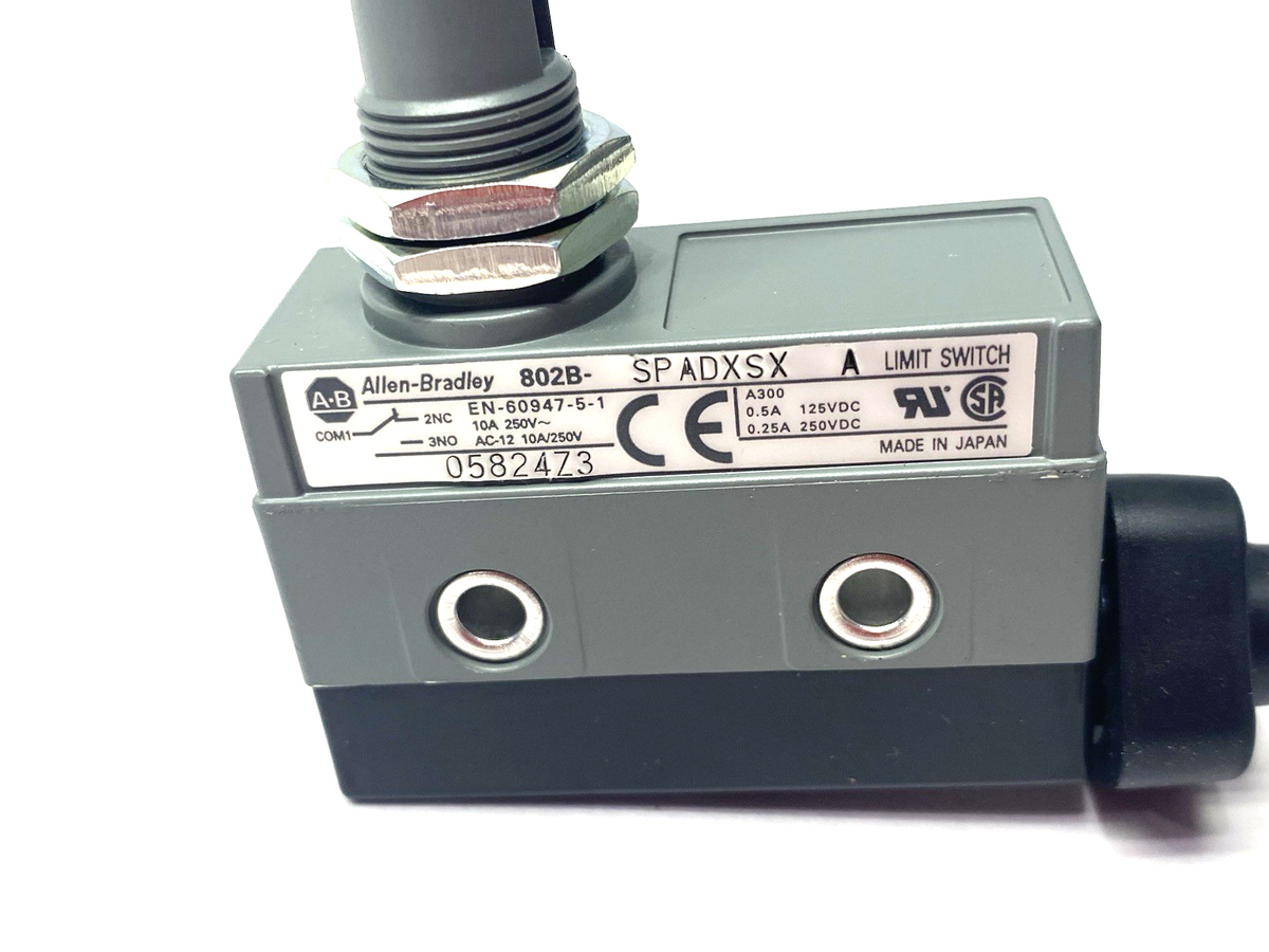 802B-SPADXSX | Allen Bradley Ser. A Compact Small Precision Roller Limit Switch - New – Open box - Maverick Industrial Sales