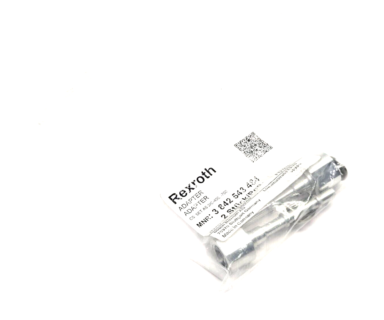 Bosch Rexroth 3842543484 Adapter, Set ADAPTER SET AS 2/C-400, -700 - Maverick Industrial Sales