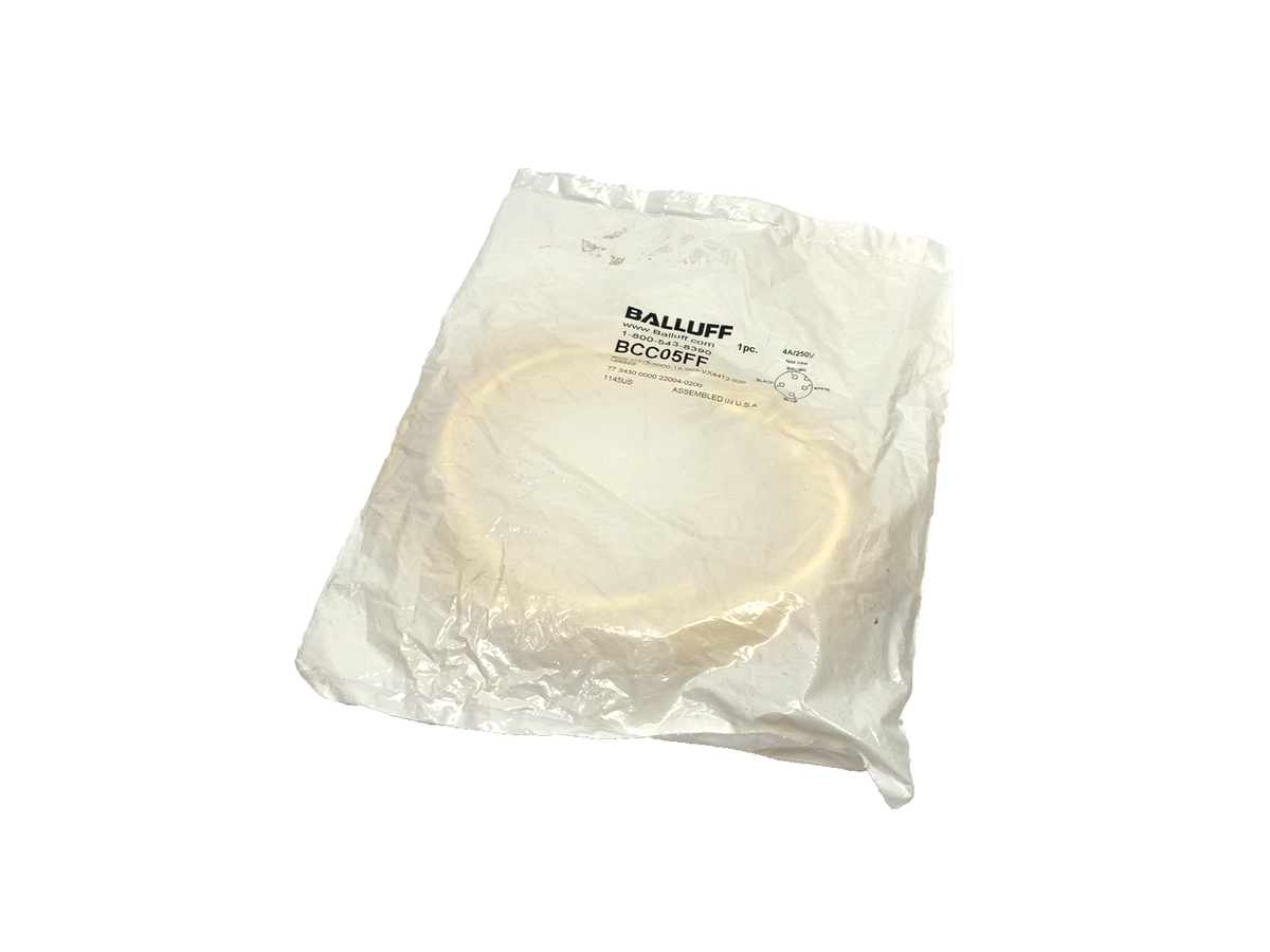 BCC05FF | Balluff Cordset M12 Female 5-Pin 2m BCC M415-0000-1A-003-VX44T2-020 - New - Maverick Industrial Sales