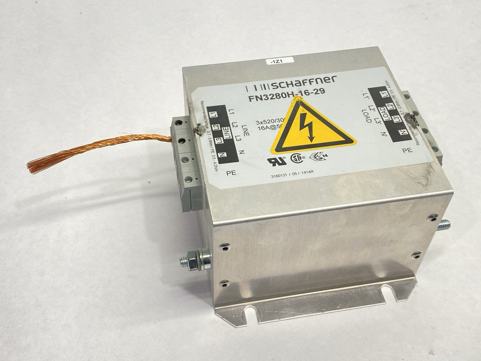 Schaffner FN3280H-16-29 EMI Line Filter 3-Phase 16A - Maverick Industrial Sales