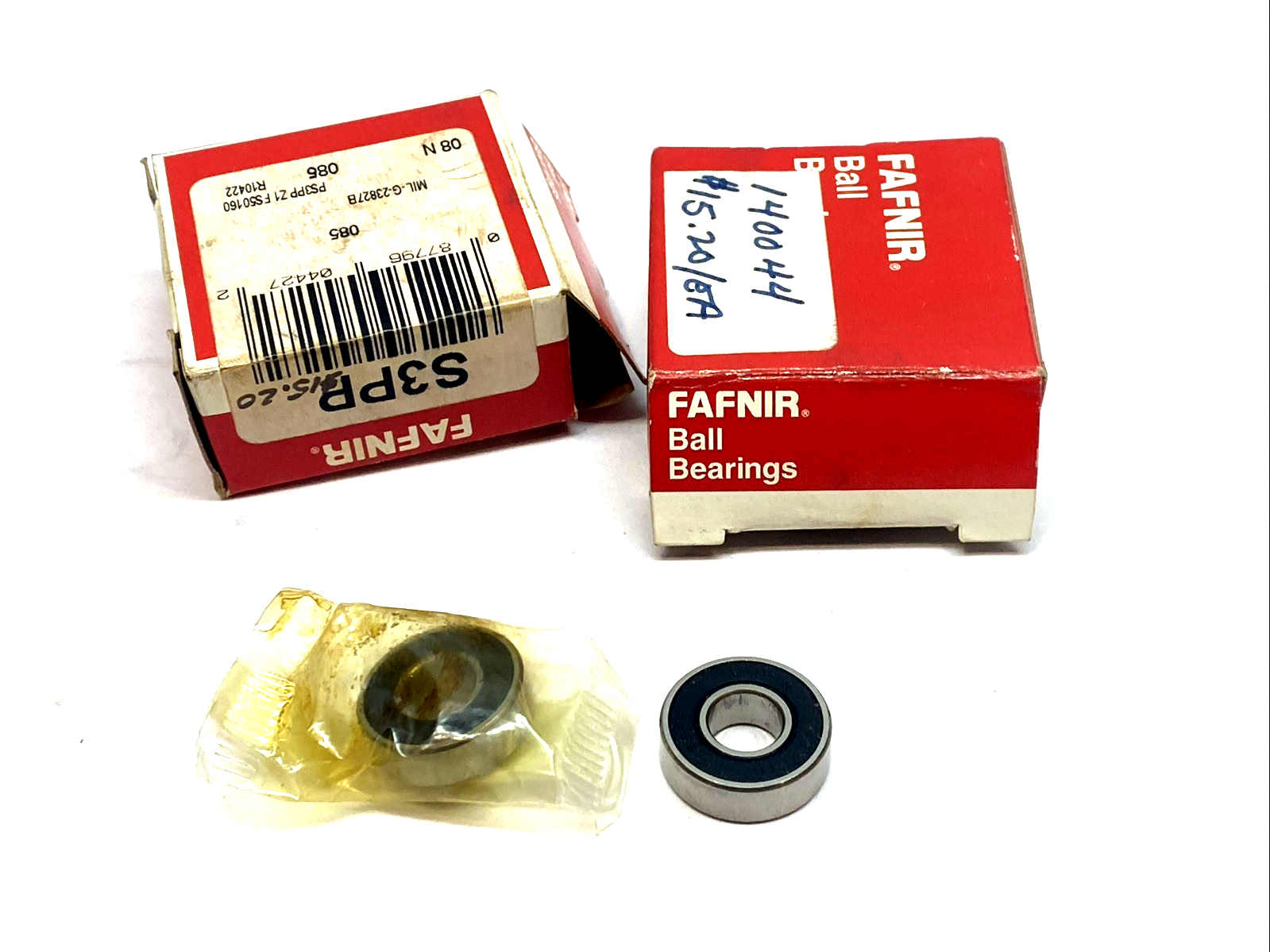 S3PP | Fafnir Miniature Deep Groove Ball Bearing Double Seal LOT OF 2- New - Maverick Industrial Sales