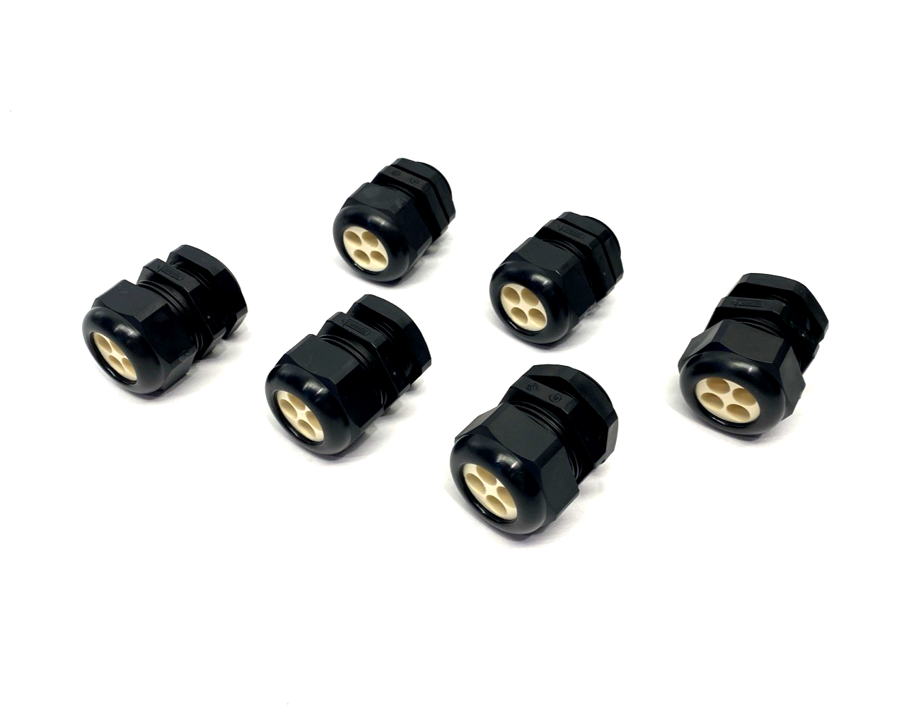 Hummel 1.209.1001.70 Cable Gland 1" NPT w/ 4-Cable Grommet, HSK-K NPT LOT OF 6 - Maverick Industrial Sales