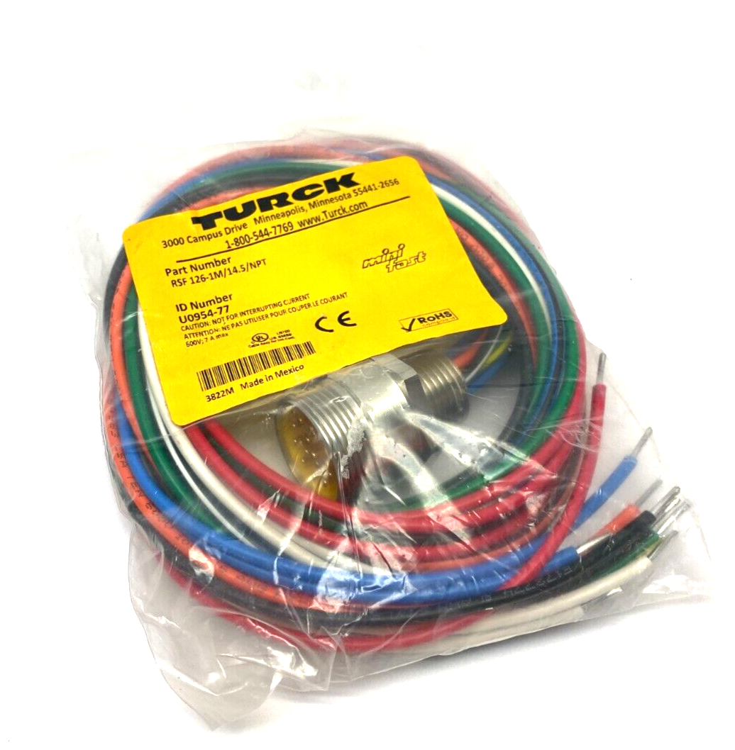 Turck RSF 126-1M/14.5/NPT Front Mount Actuator And Sensor Receptacle U0954-77 - New - Maverick Industrial Sales