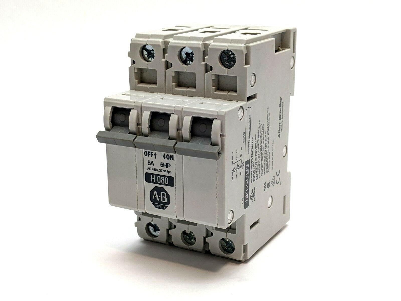 Allen Bradley 1492-CB3H080 Manual Motor Controller - Used - Maverick Industrial Sales