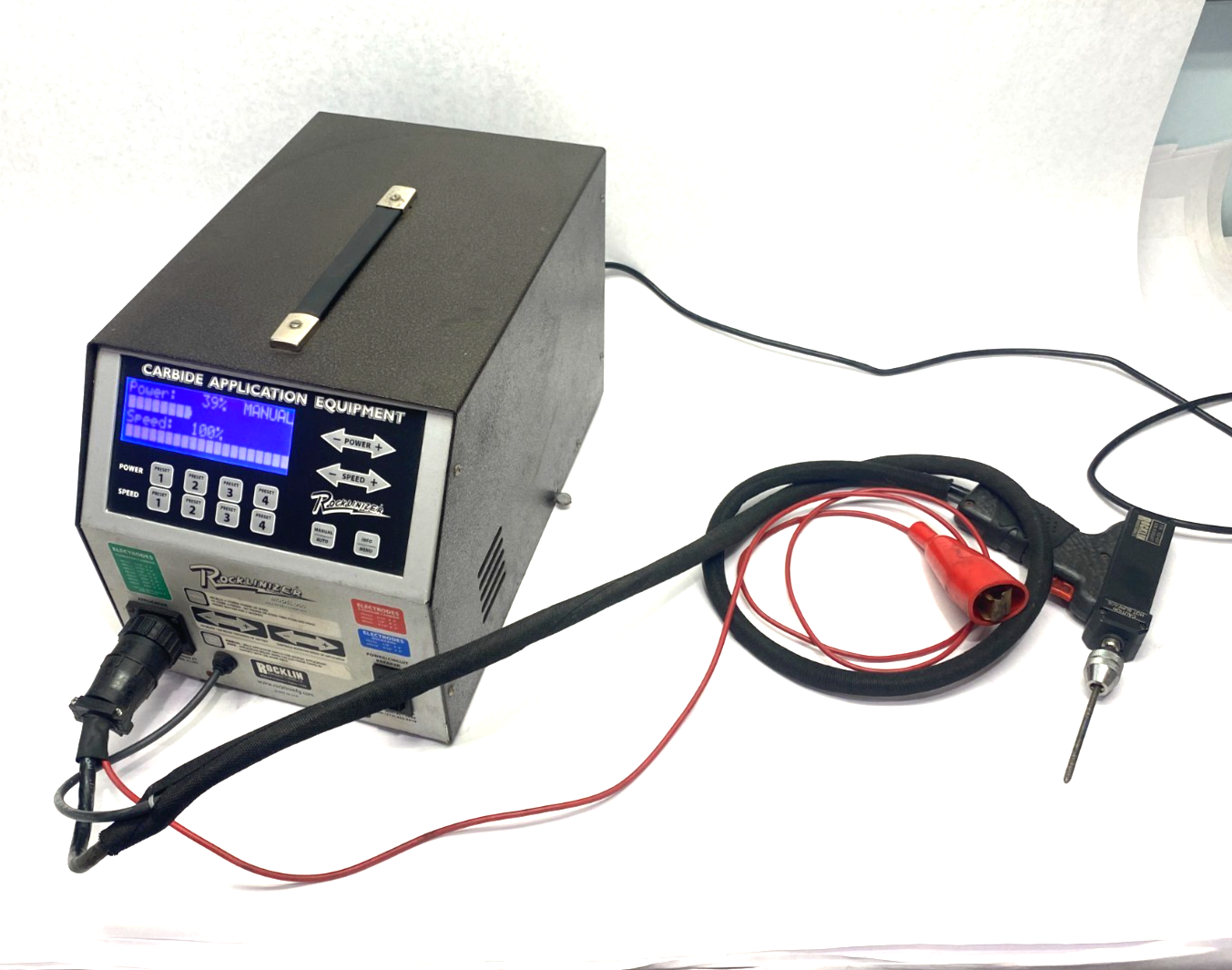 Rocklin 950E Rocklinizer Carbide Application Machine w/ 950-400 Deposit Gun - Maverick Industrial Sales