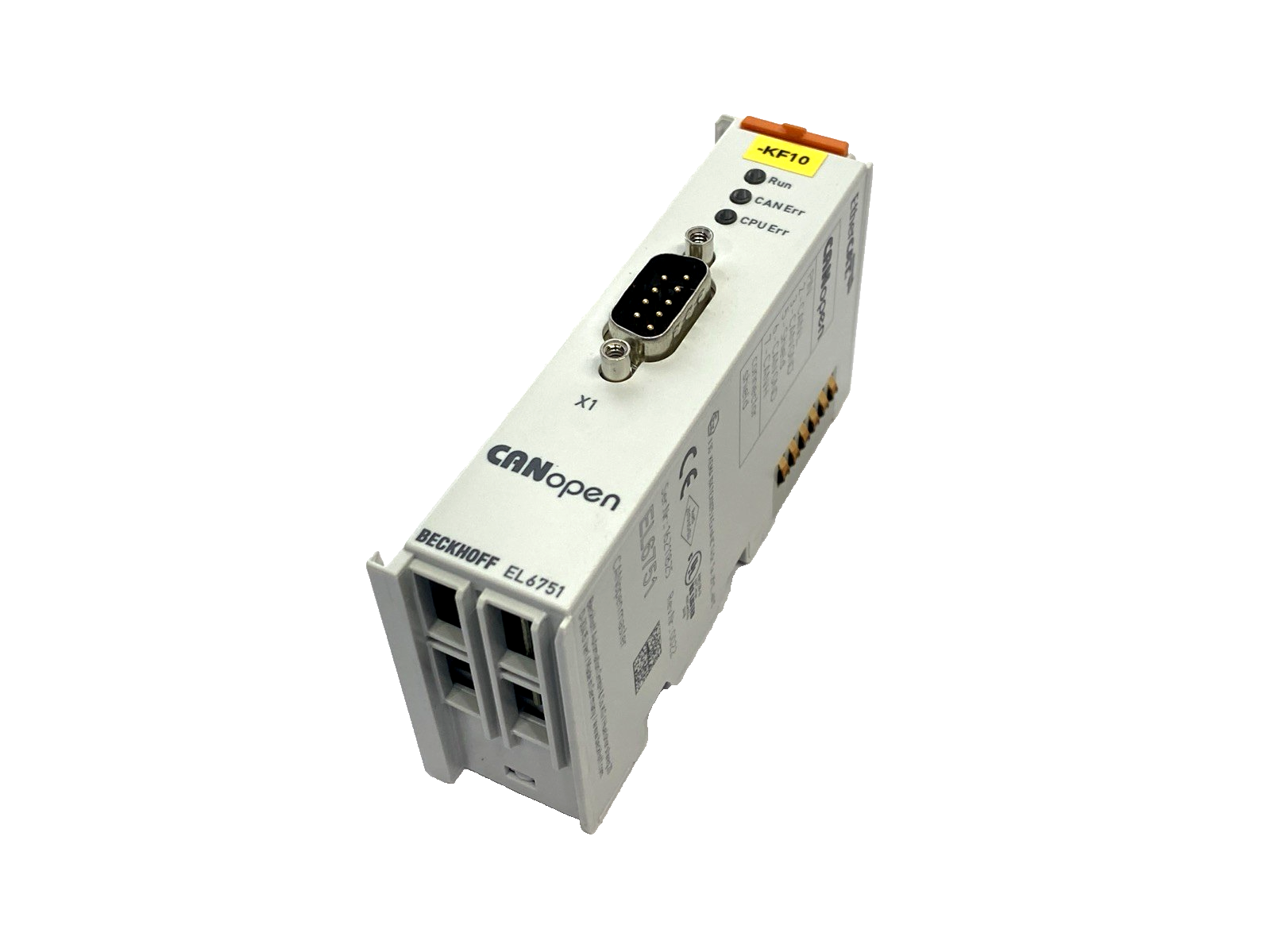 Beckhoff EL6751 EtherCAT Terminal, 1 Channel Communication Interface, CANopen - Maverick Industrial Sales