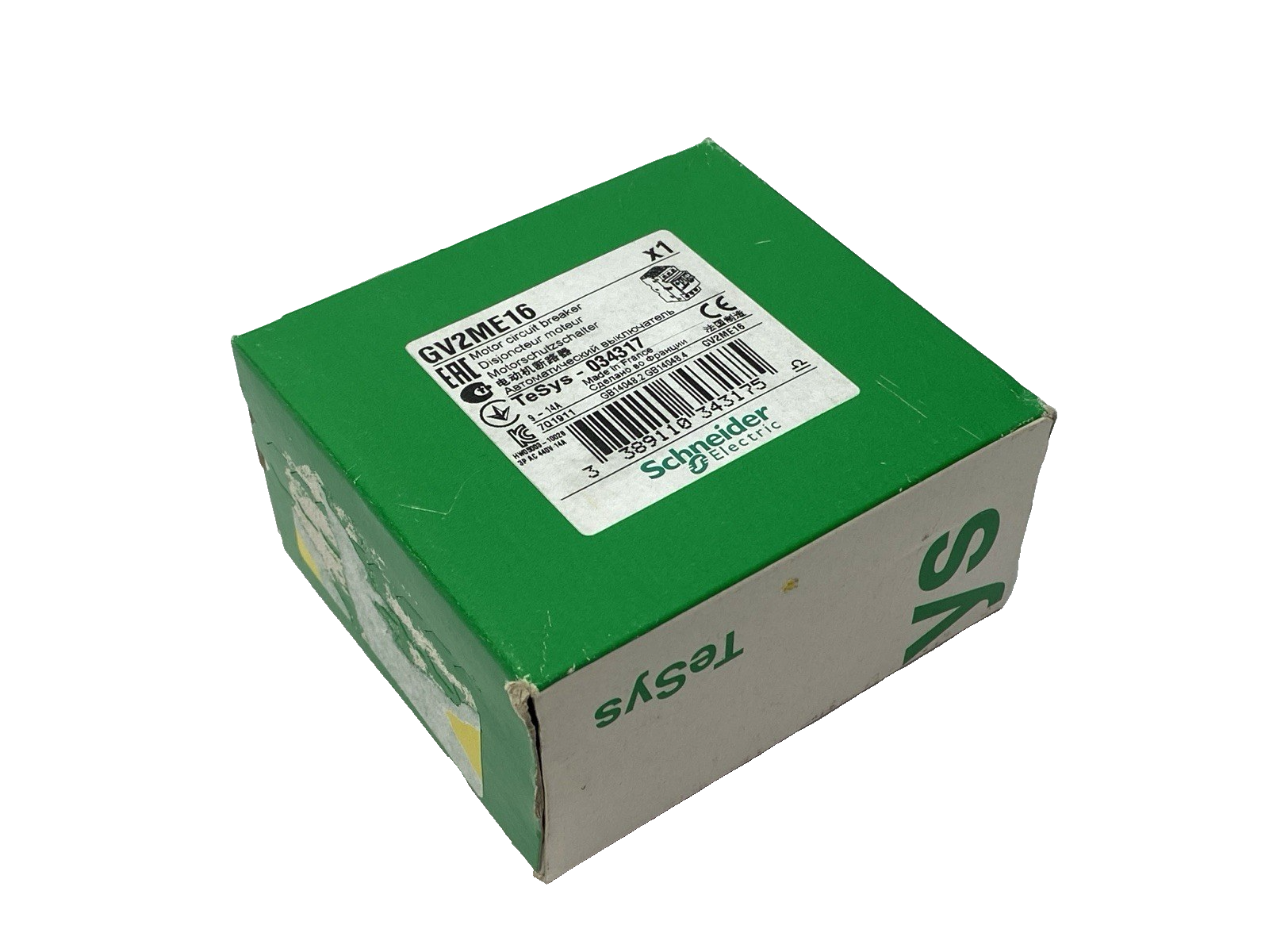 Schneider Electric GV2ME16 Manual Motor Protector Circuit Breaker 3-Pole 9-14A - Maverick Industrial Sales