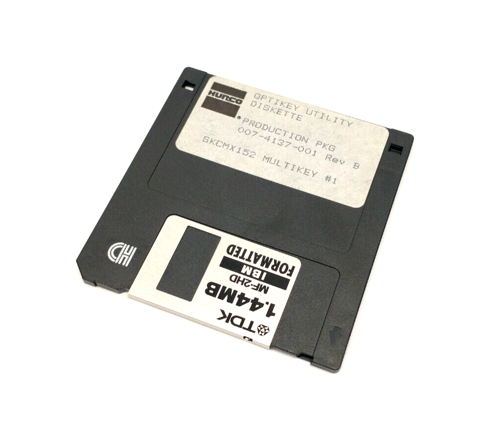 Hurco 007-4137-001 Rev B Floppy Disk, Production PKG, SKCMX152 Multikey #1 - Maverick Industrial Sales