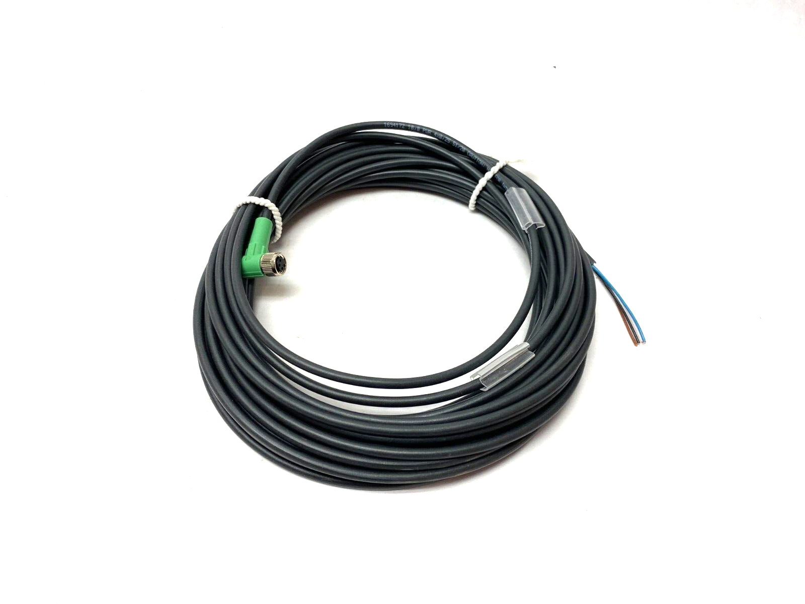 SAC-4P-10,0-PUR/M 8FR, 1694172 | Phoenix Contact SAC-4P-10,0-PUR/M 8FR Rt Angle Sensor Actuator Cordset 1694172 - New – Open box - Maverick Industrial Sales