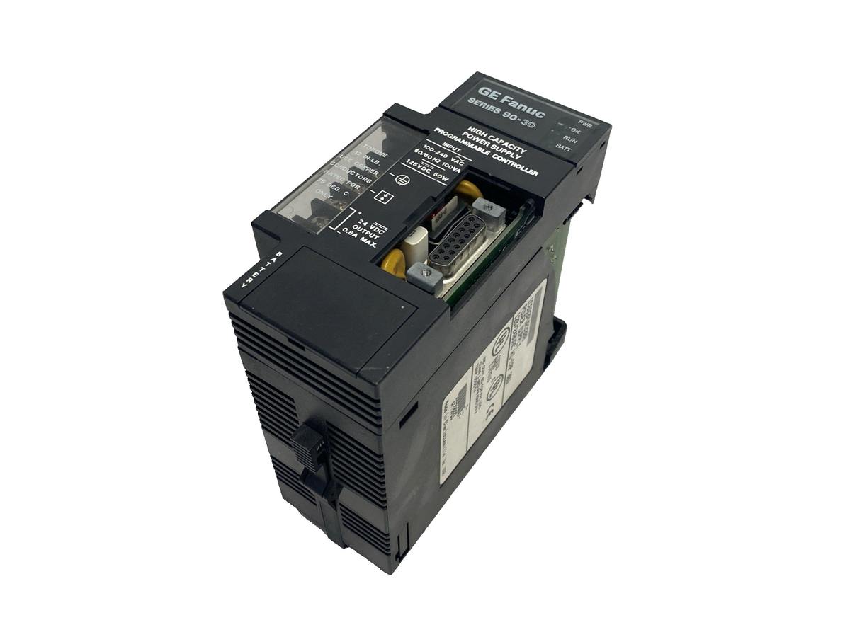 GE Fanuc IC693PWR330B Series 90-30 PLC Power Supply 100-240VAC/125VDC 24VDC 0.8A - Maverick Industrial Sales