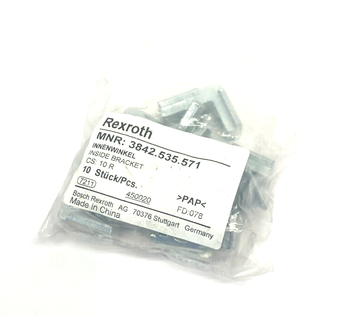 Bosch Rexroth 3842535571 Hidden Corner Extrusion Connector CS: 10 R PKG OF 10 - Maverick Industrial Sales