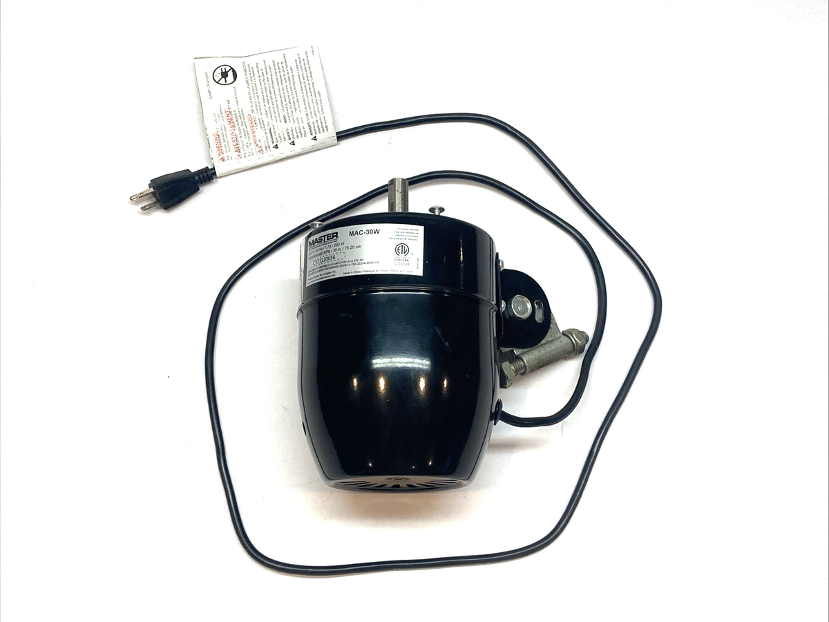 MAC-30W | Master Pedestal Fan Motor 120V 60Hz 1.7A 200W - For parts or not working - Maverick Industrial Sales