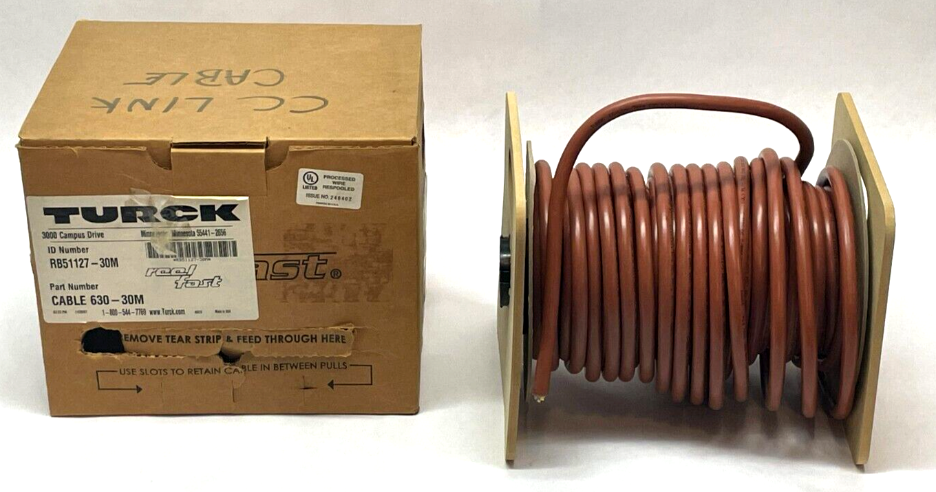 RB51127-30M,CABLE 630-30M | Turck RB51127-30M Network Cable 20m Reel CABLE 630-30M - New Other - Maverick Industrial Sales