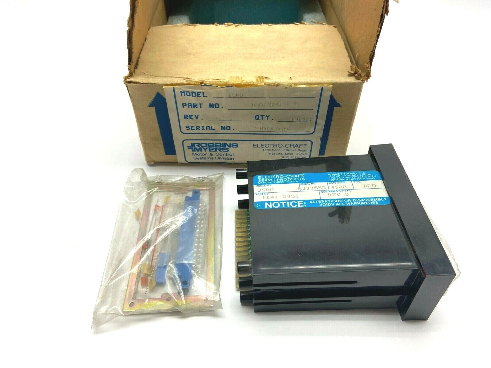 0041-5051 | Electro Craft DSR0 Digital Readout Module - New – Open box - Maverick Industrial Sales