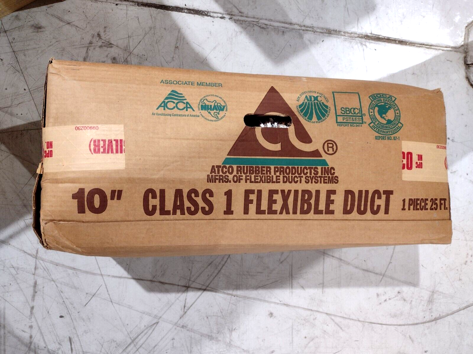 13002510 | Atco 10" Class 1 Flexible Duct 25ft 030 RF 671094167919 - New - Maverick Industrial Sales