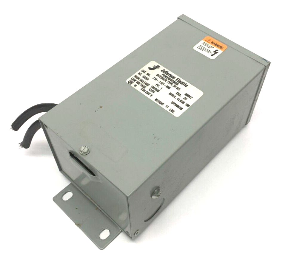 216-1121-000 | Jefferson Electric Powerformer Transformer Outdoor Type 3R U/L - Used - Maverick Industrial Sales
