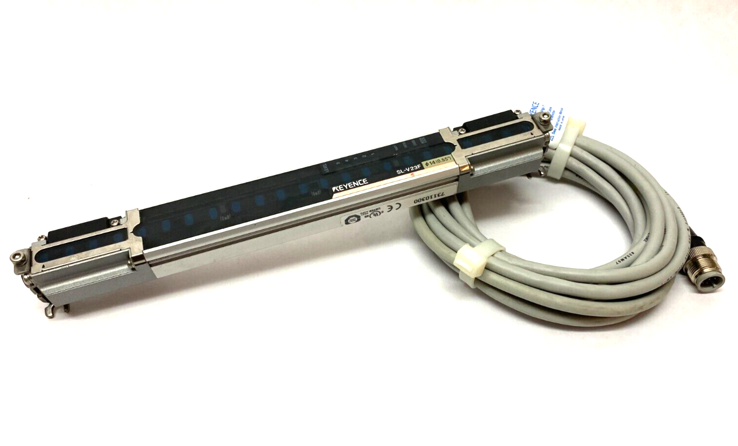 Keyence SL-V23F-T Safety Light Curtain Transmitter w/ SL-VPT3PM-T Transmit Cable - Maverick Industrial Sales